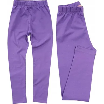 Dívčí legíny Dívčí legíny hladké BAVLNA fialové velikost 122 H005J