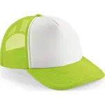 BEECHFIELD B 645B / Dětská 5 panelová síťovaná kšiltovka - lime green/white Univerzální