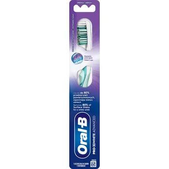 Péče o chrup ORAL-B PRO-3DWHITE ADVANCED Kartáček na zuby, odstraňuje skvrny, střední, 1