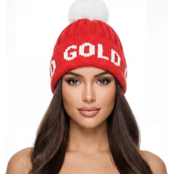 Čepice Čepice GOLDBERGH Hodd Beanie Flame/White Červená