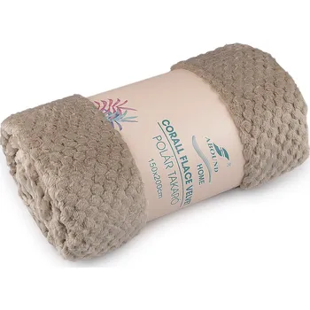 deka Deka mikroflanel strukturovaný 150x200 cm, střední, 7 béžová