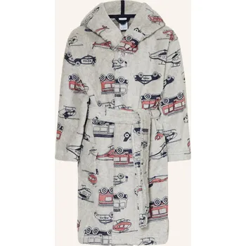 Dámský župan Sanetta Župan S Kapucí, šedá / červená / černá