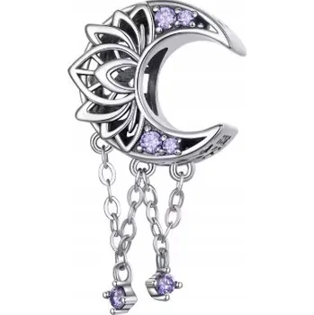 Přívěsek Charms prolamovaný měsíc stříbrný beads ze stříbra přívěsek stříbro 925