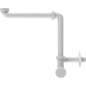 Sifon HL Sifon umyvadlový prostorově úsporný bez výpusti 5/4", odpad 40 mm, HL137N/40