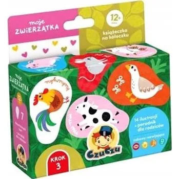 Hračka pro nejmenší CzuCzu moje zvířátka knížka na kroužku 14 stran tvrdá 12m+