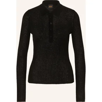 Dámské tričko Boss Dámská Úpletová Polokošile Fuganel, černá, 38