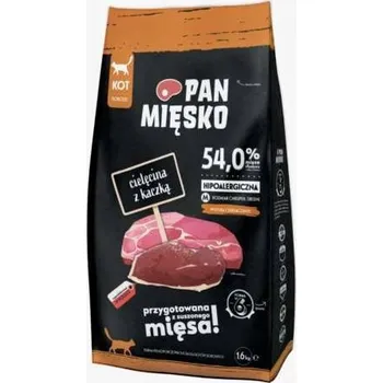 Krmivo pro kočku Pan Mięsko suché krmivo pro kočky Telecí s kachnou M 1,6 kg