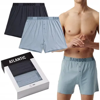 Boxerky Atlantic Spodní Prádlo Boxerky modré, velikost L