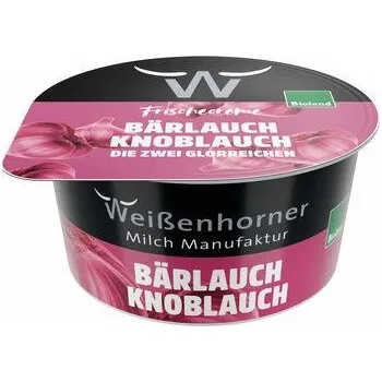 Weißenhorner Smetanový čerstvý sýr s medvědím česnekem&nbsp;150g bio BIO VEGETARIAN Množství: 1 ks