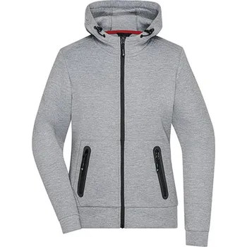 Dámská mikina James&Nicholson Dámská mikina s kapucí JN1143 Light Melange XL