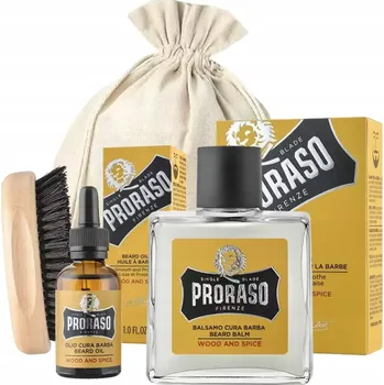 Sada pro muže: Mýdlo na vousy, olej na vousy, balzám na vousy, kartáč na vousy, pytlík