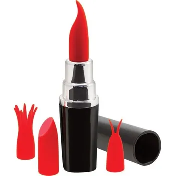 Vibrátor S Pleasures Lipstick Vibrator Black/Red