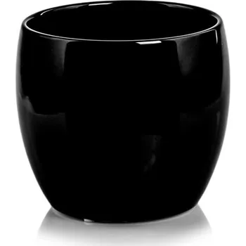 Květináč Černý keramický Květináč Polnix 12 cm x 14 x 12 cm