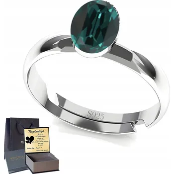 Prsten Stříbrný Nastavitelný Prstýnek Stříbro 925 s křišťálem Dárek pro Ženu