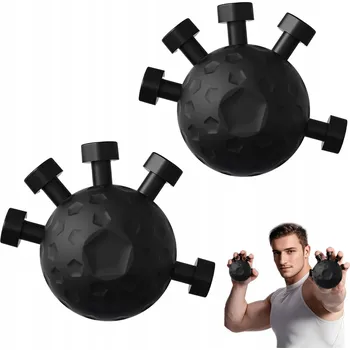 KLASICKÝ POSILOVAČ ZÁPĚSTÍ MÍČEK KULATÝ ČERNÝ