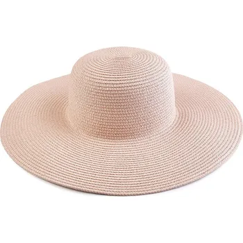 Klobouk Dámský letní klobouk / slamák k dozdobení, střední, 5 pudrová
