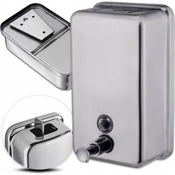 Dávkovač mýdla Ruční nástěnný dávkovač mýdla HIGI24 1000 ml, stříbrný