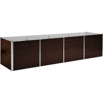 Květináč Květináč kov béžový VidaXL 320 cm x 80 x 77 cm