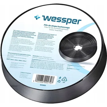 Příslušenství pro digestoř Uhlíkový filtr Wessper WES063 pro odsavače par AKPO Wk4 Wk5 Wk6 Wk9 Wk10 Wk12 Soft