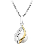 Elegantní stříbrný přívěsek s pravou perlou PP000104 Moiss