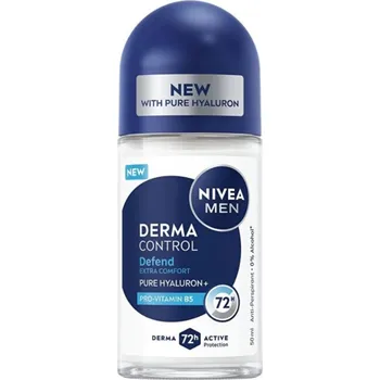 Kosmetika Nivea Men Derma Control Defend roll-on pro muže, 50 ml