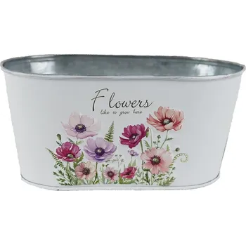 Zahrada Květináč plechový ovál K4692/2