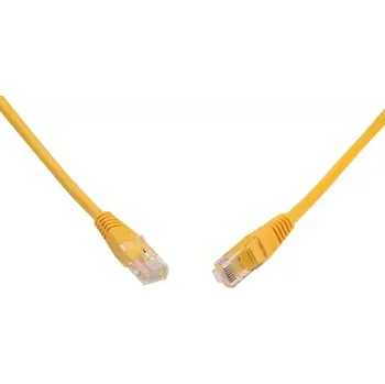 Síťový kabel Solarix UTP CAT5E 0.5m non-snag proof žlutá (C5E-155YE-0,5MB)