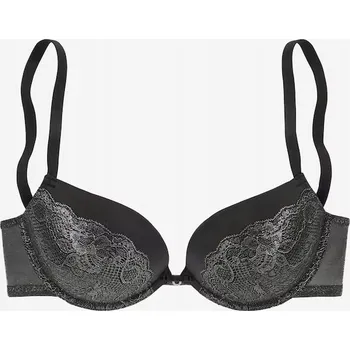 Podprsenka Y4541 Lascana Push-up podprsenka, dámská, černá, PODPRSENKA 75B