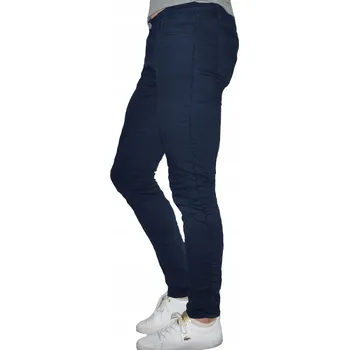 Dámské kalhoty Dámské džíny tmavě modré s lampasem, velikost M