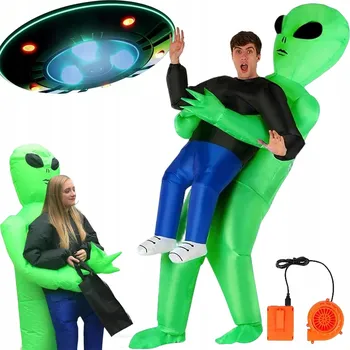 Karnevalový kostým NAFUKOVACÍ KOSTÝM MIMOZEMŠŤAN UFO MIMOZEMŠŤAN PŘEVLEK KOSTÝM HALLOWEEN JAKO DÁREK