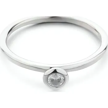 Prsten Půvabný stříbrný prsten s čirým zirkonem R00019 Moiss / Obvod: 53 mm - 53 mm