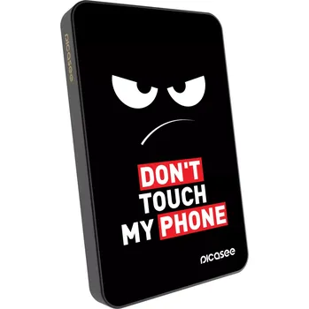 Powerbanka Picasee Powerbanka s MagSafe 5 000 mAh Šedá - Angry Eyes - Transparent