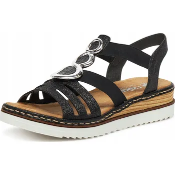 Dámské sandále Rieker dámské sandály 679L4-00 na klínku, velikost 39