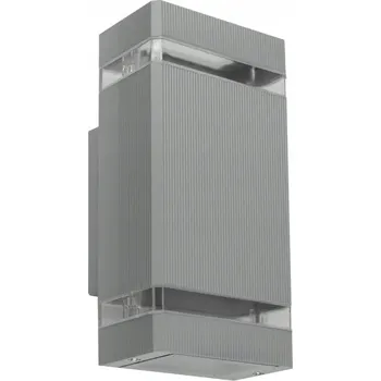 Venkovní osvětlení EDO Venkovní nástěnné svítidlo PANAM Zahradní fasádní lampa 2xGU10 Šedá IP44