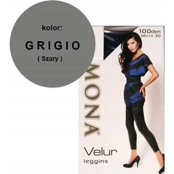 Dámské legíny Legíny MONA VELUR 100 DEN mikrovlákno hnědé M/L