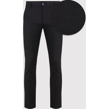 Pánské kalhoty Černé pánské ležérní kalhoty Slim Fit Pako Lorente vel L32 W42