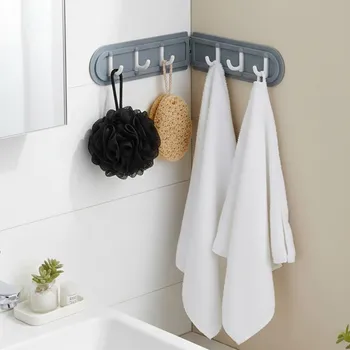 Věšák Nalepovací rohový věšák se 6 háčky