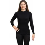 Dámské tričko Brubeck ACTIVE WOOL LS černé S