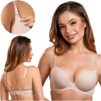 Podprsenka Vivisence 1041 béžová hladká podprsenka 70G PUSH-UP