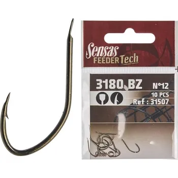 Rybářský háček 10ks - Háček Sensas Feeling Feeder-Tech 3180 Velikost 12
