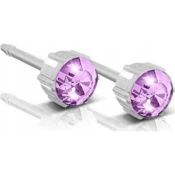 Náušnice BLOMDAHL Náušnice na propíchnutí uší Rose 4mm