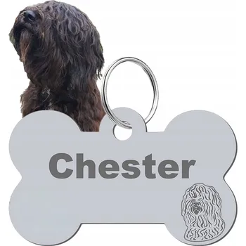 psí známka Adresář, identifikační známka kost ve tvaru kosti Mejk Jewellery stříbrná