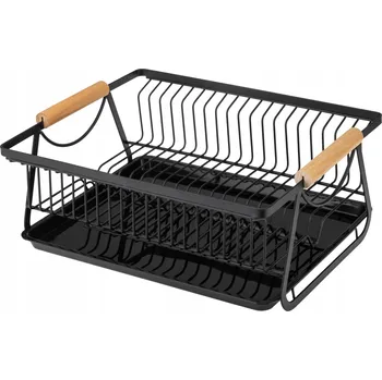 Organizace kuchyně ODKAPÁVAČ NA NÁDOBÍ ADELLE GALICJA 35x28x14,5cm 15954 černá