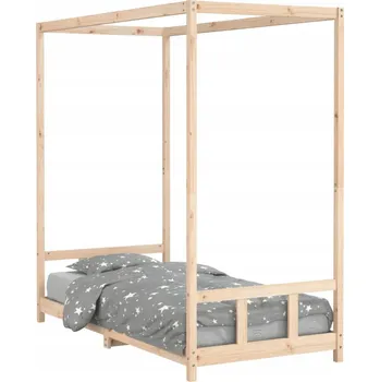 Postel VidaXL 834516 Postel 95,5 x 190 cm béžová