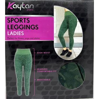 Dámské legíny KAYTAN Dámské legíny sportovní vel. XL ZELENÉ