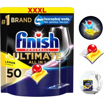 Přípravek do myčky Tablety Do Myčky myčky Finish Ultimate All in 1 Lemon - 50 ks