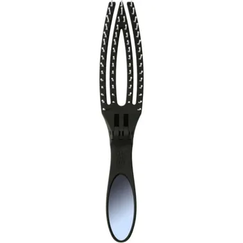 kartáč na vlasy Olivia Garden Fingerbrush On The Go Detangle & Style - Cestovní skládací kartáč s nylonovými štětinami