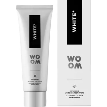 zubní pasta Woom White+ bělící zubní pasta osvěžující dech 75 Ml
