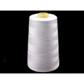Nit Polyesterové nitě pro overlocky i klasické šití návin 5000 yards PES 40/2 Jason bílé