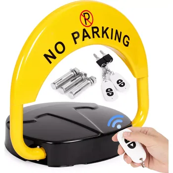 Zámek na kolo Skládací parkovací zámek 40 cm s dálkovým ovládáním, klíčem a alarmem